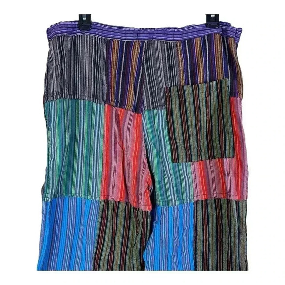 Medium Women’s Kathmandu Imports Patchwork Hippie Boho Chic Pants Nepal - Picture 5 of 9